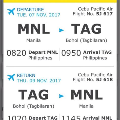 plane ticket manila to bohol